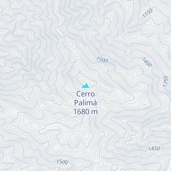 Map of Cerro Palimá
