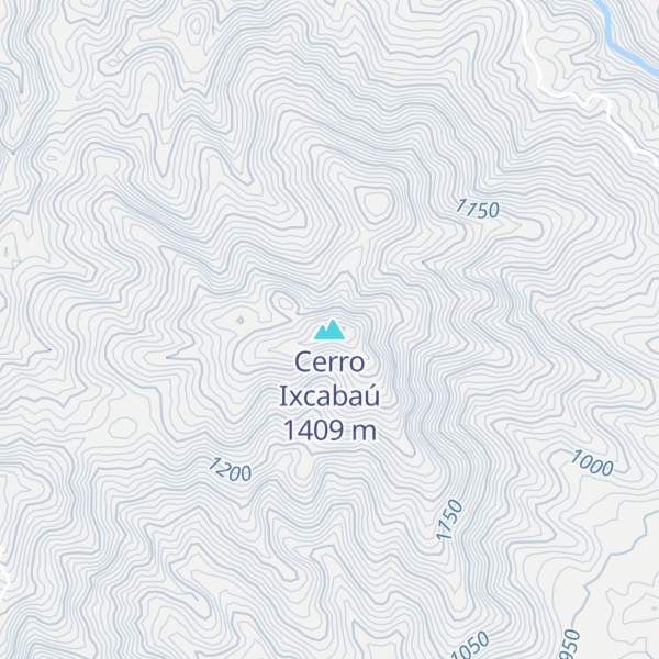 Map of Cerro Ixcabaú