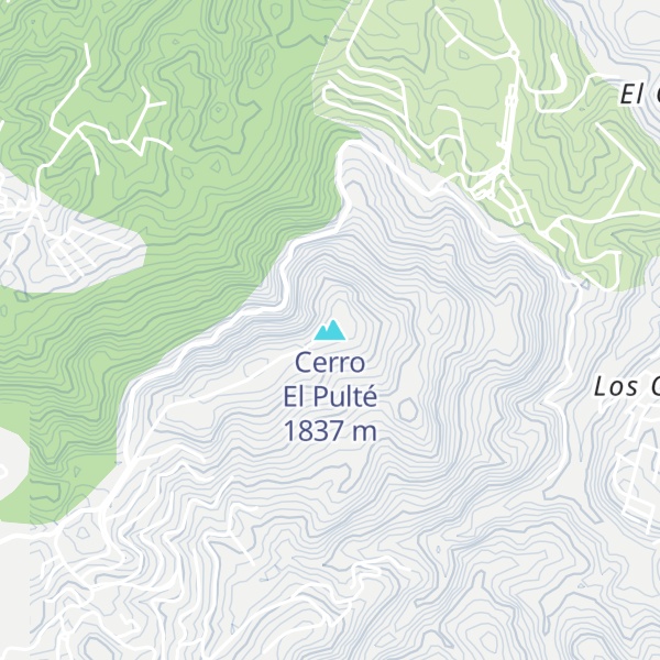 Map of Cerro El Pulté