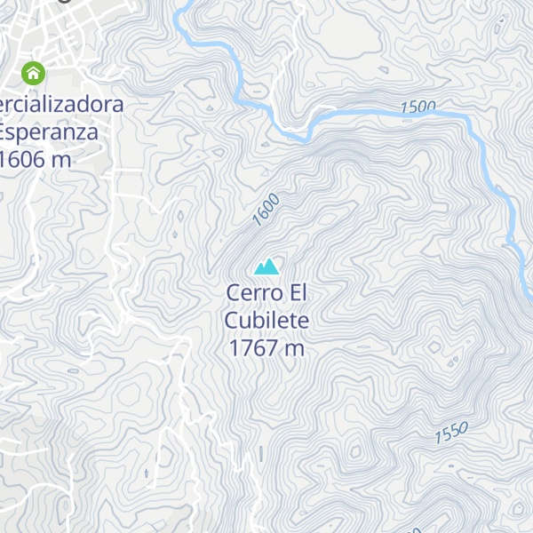 Map of Cerro El Cubilete