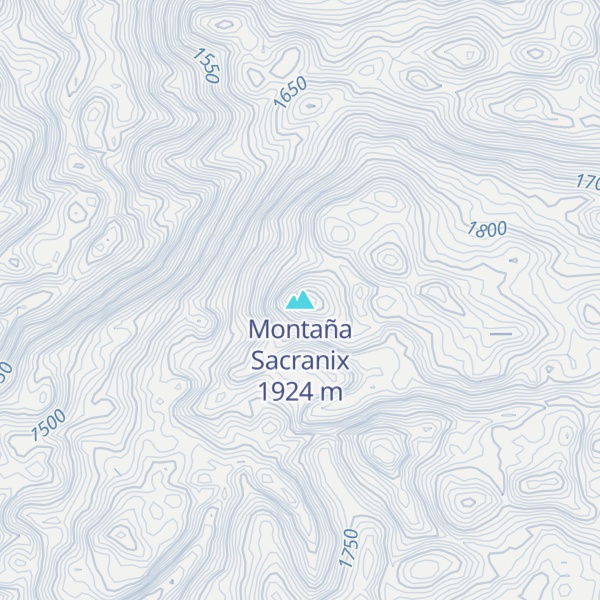 Map of Montaña Sacranix