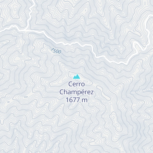 Map of Cerro Champérez