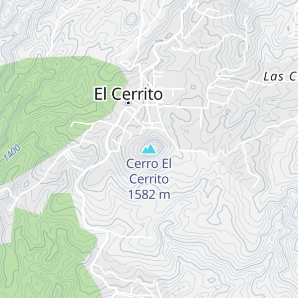 Map of Cerro El Cerrito