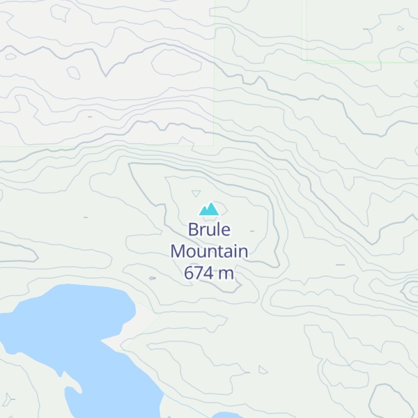 Map of Brule Mountain