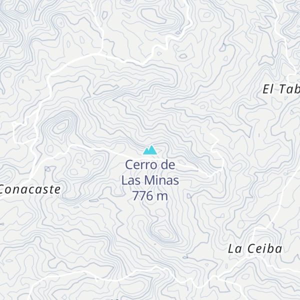 Map of Cerro de Las Minas