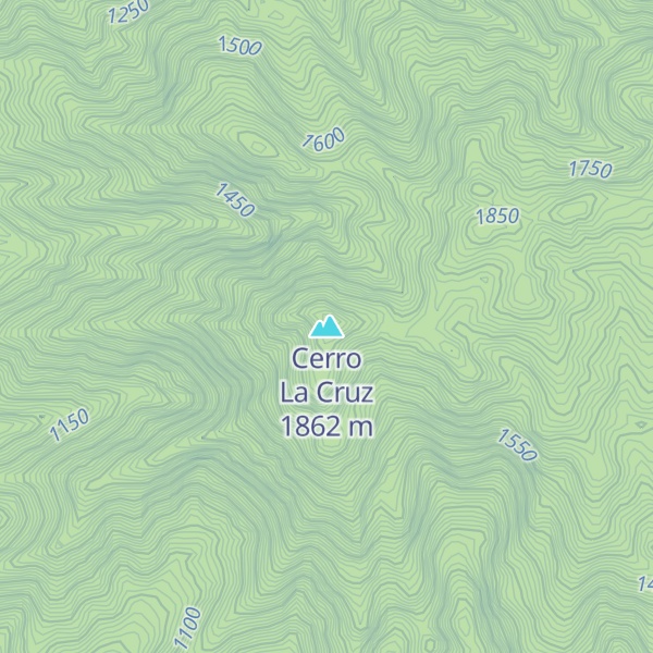 Map of Cerro La Cruz