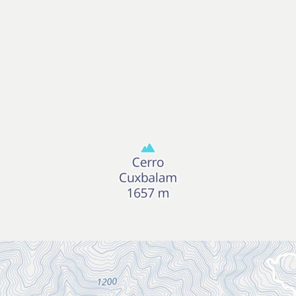 Map of Cerro Cuxbalam