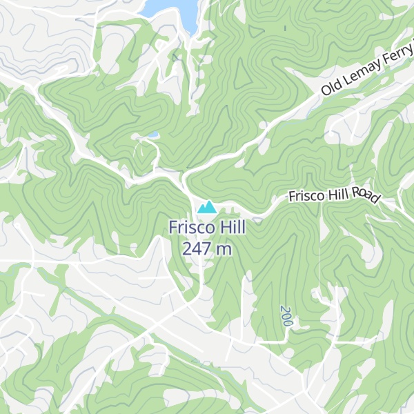 Map of Frisco Hill