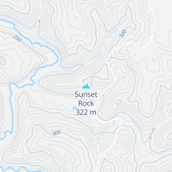 Map of Sunset Rock