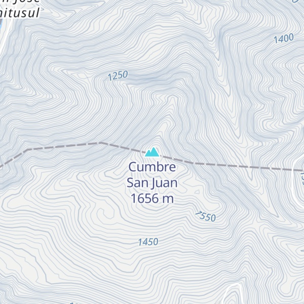Map of Cumbre San Juan