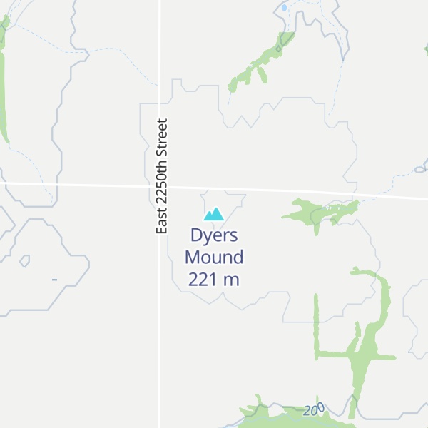 Map of Dyers Mound