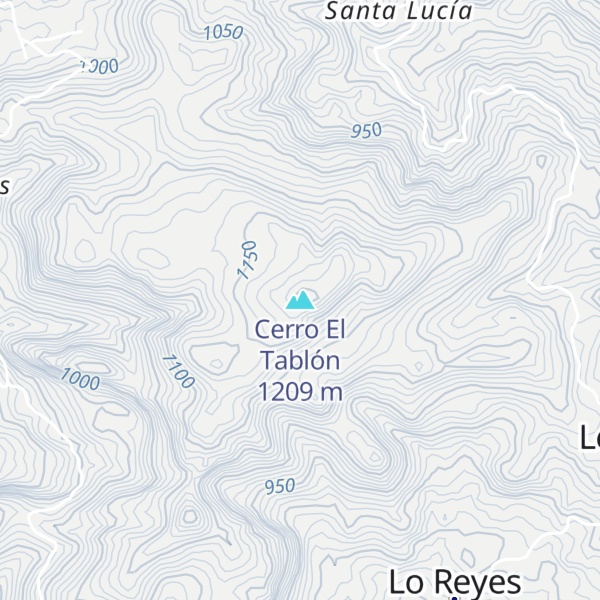 Map of Cerro El Tablón