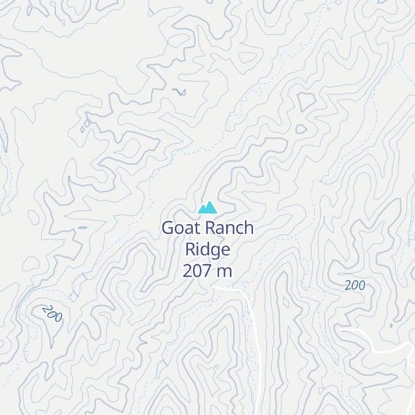 Map of Goat Ranch Ridge