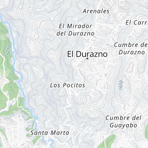 Map of Cerro Vivo