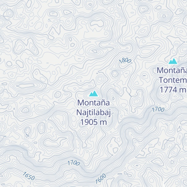 Map of Montaña Najtilabaj