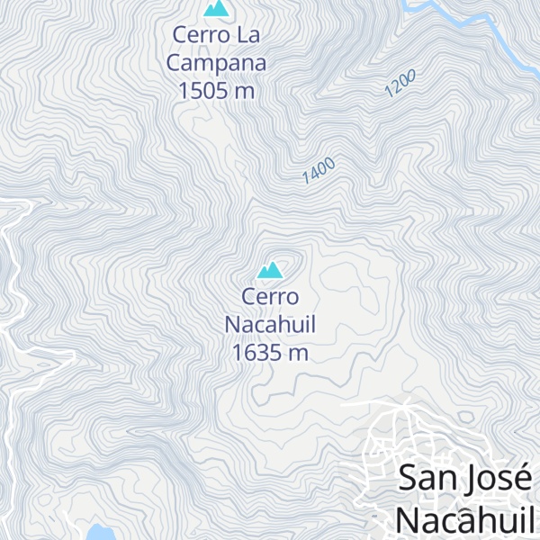 Map of Cerro Nacahuil