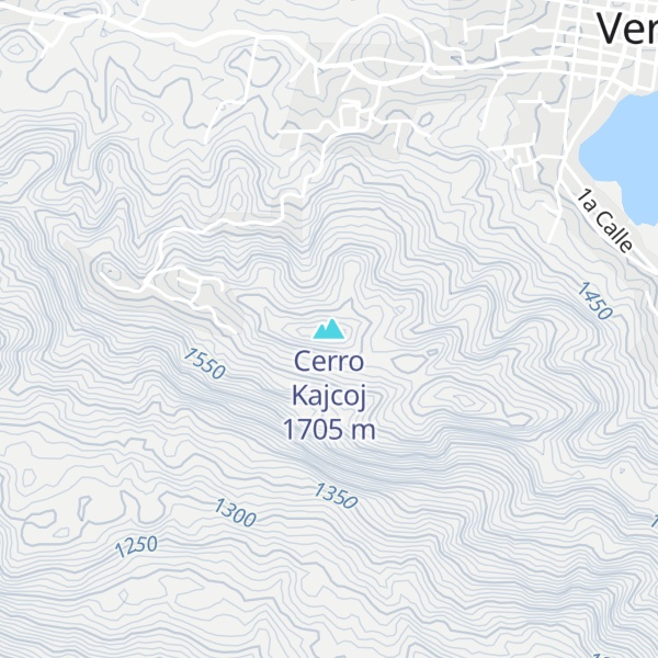 Map of Cerro Kajcoj