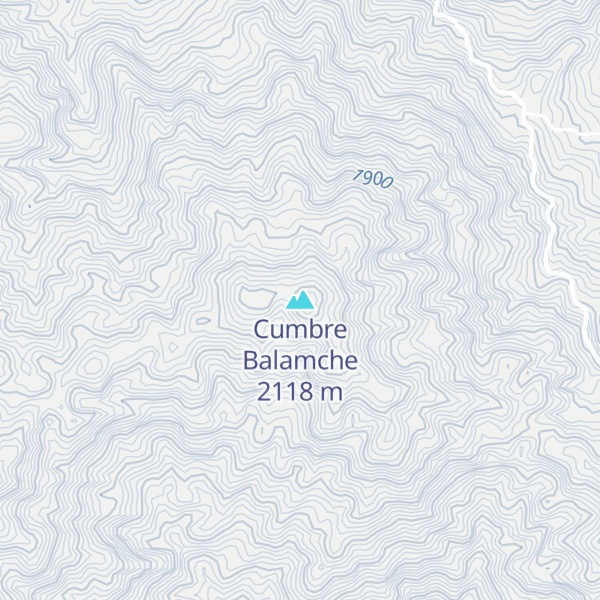 Map of Cumbre Balamche