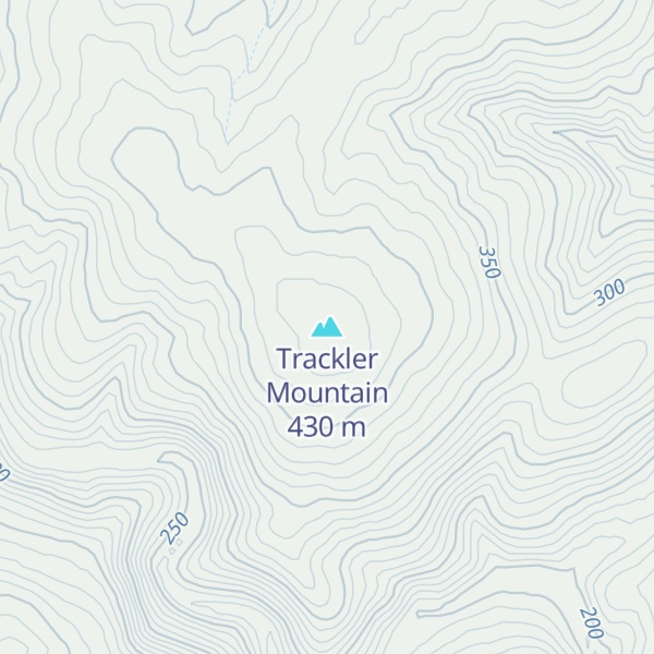 Map of Trackler Mountain