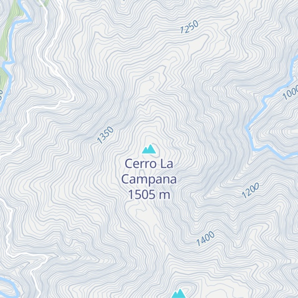 Map of Cerro La Campana