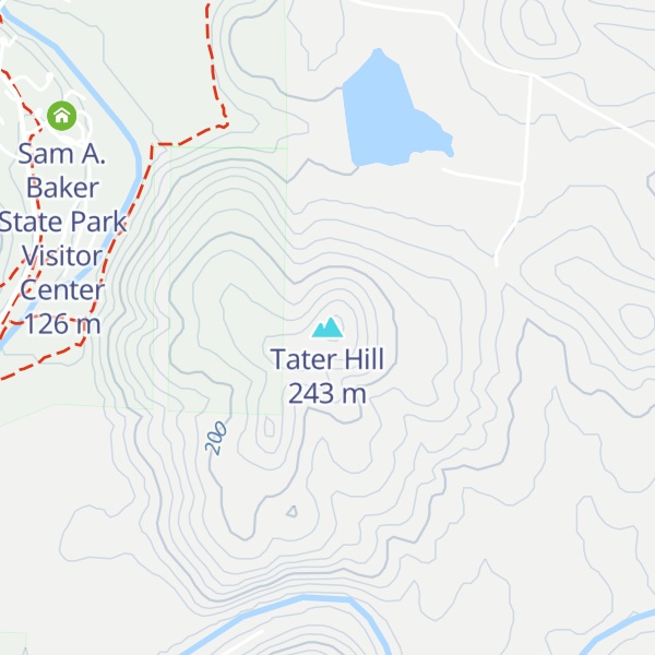 Map of Tater Hill