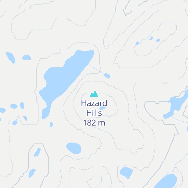 Map of Hazard Hills