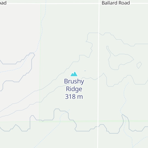 Map of Brushy Ridge
