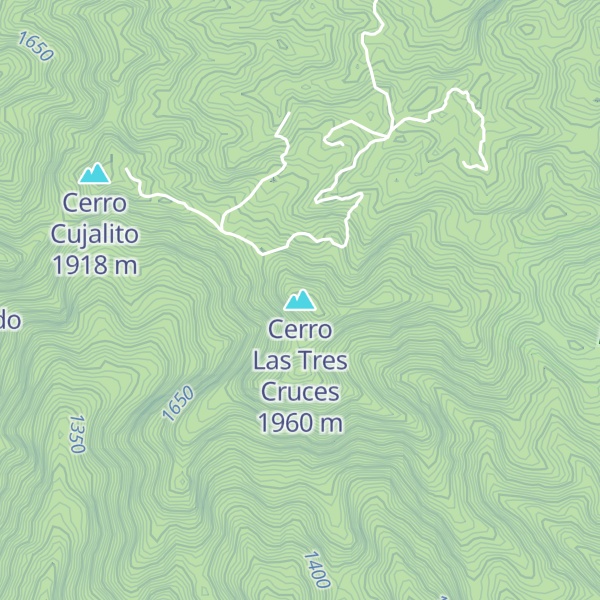 Map of Cerro Las Tres Cruces