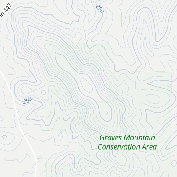 Map of Graves Mountain