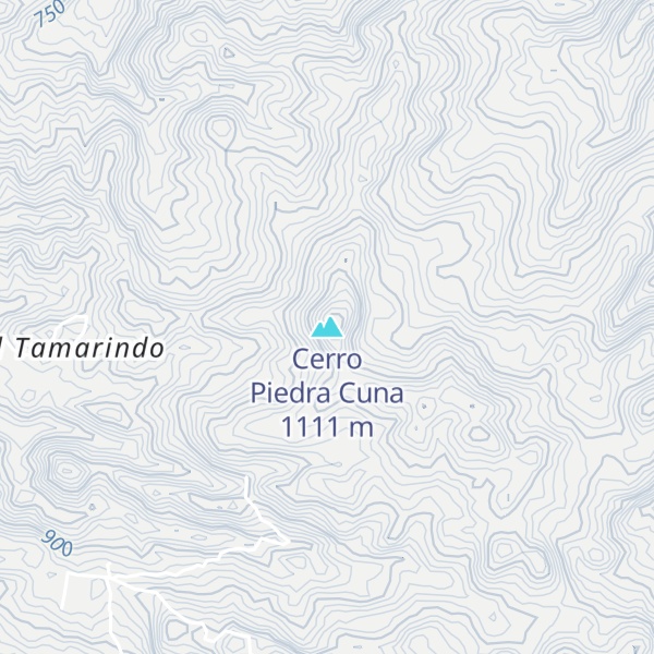 Map of Cerro Piedra Cuna