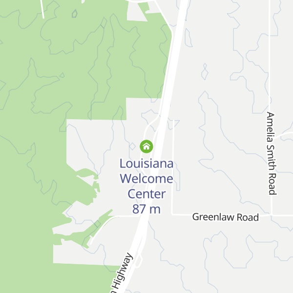 Map of Louisiana Welcome Center