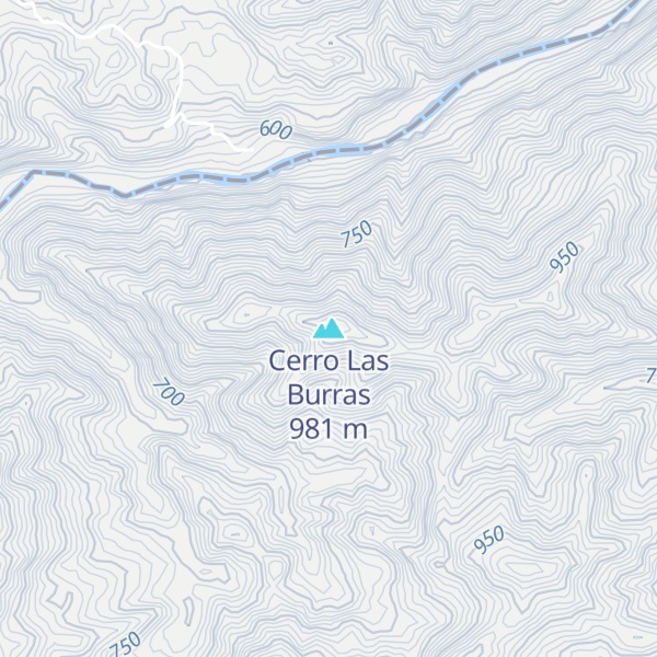 Map of Cerro Las Burras