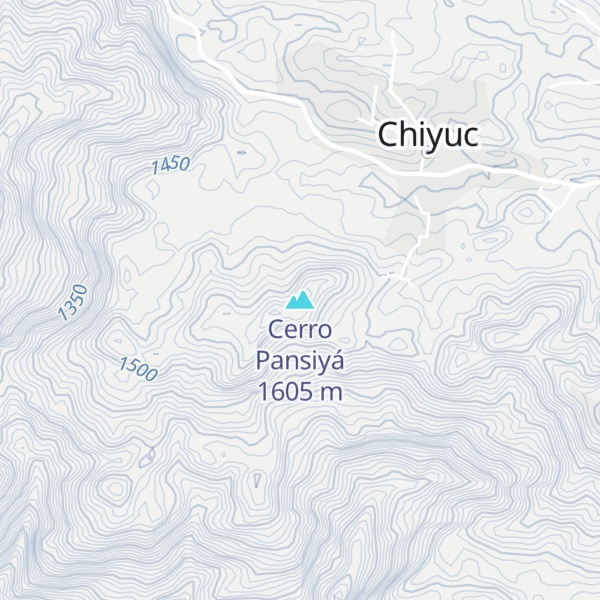 Map of Cerro Pansiyá