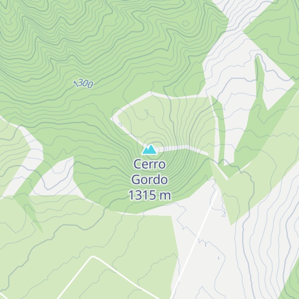 Map of Cerro Gordo
