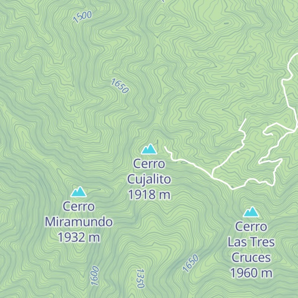 Map of Cerro Cujalito