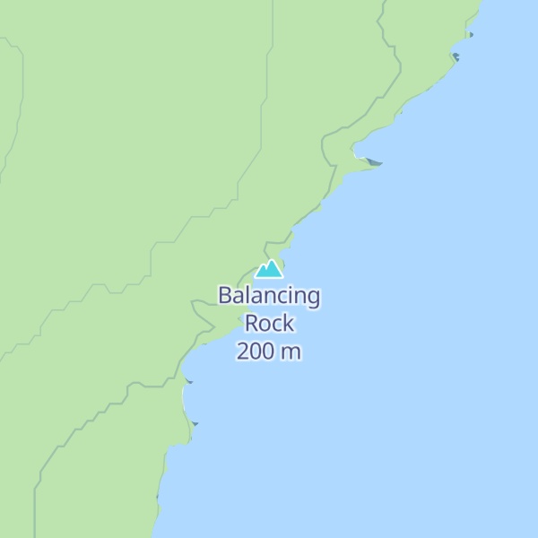Map of Balancing Rock