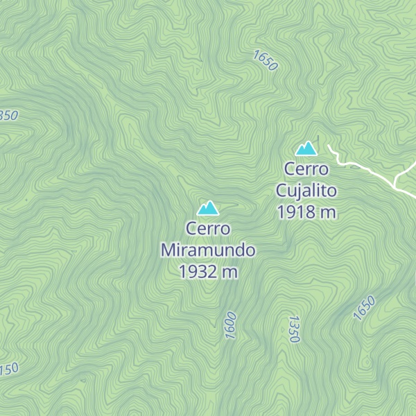 Map of Cerro Miramundo