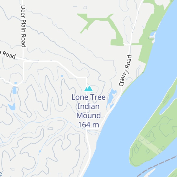 Map of Lone Tree Indian Mound