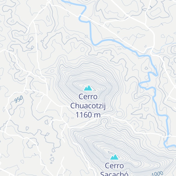 Map of Cerro Chuacotzij