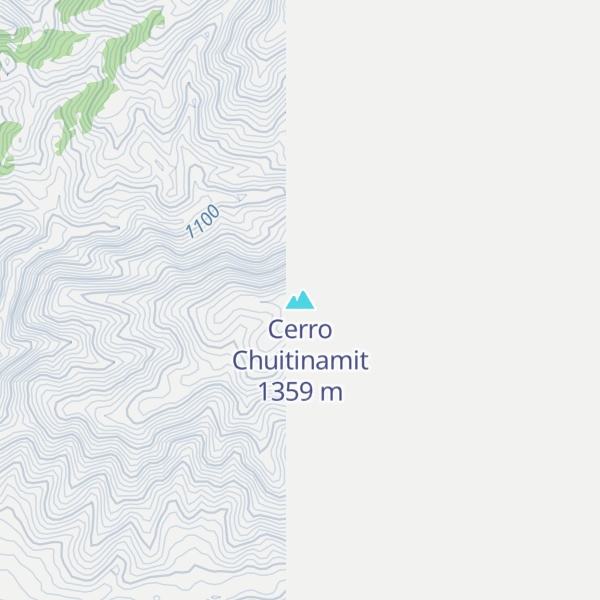 Map of Cerro Chuitinamit