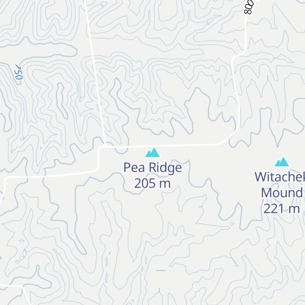 Map of Pea Ridge