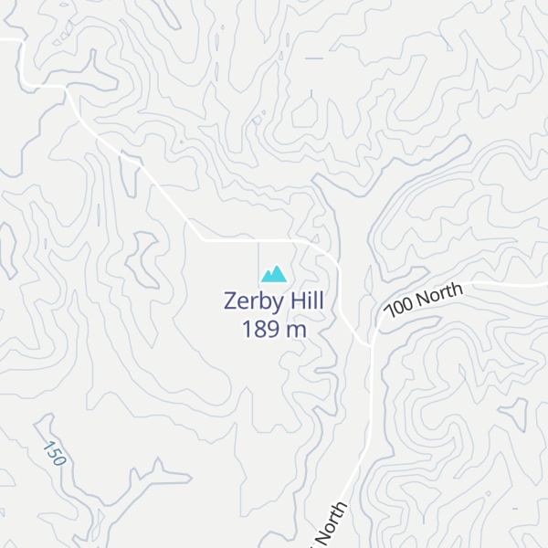 Map of Zerby Hill