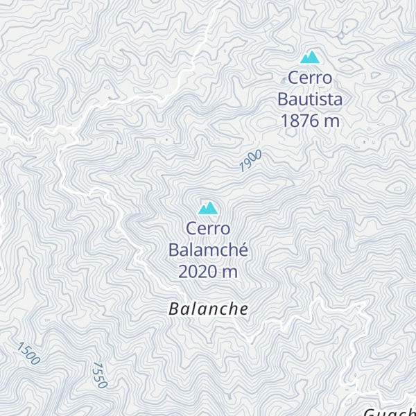 Map of Cerro Balamché