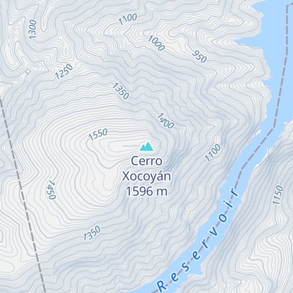 Map of Cerro Xocoyán