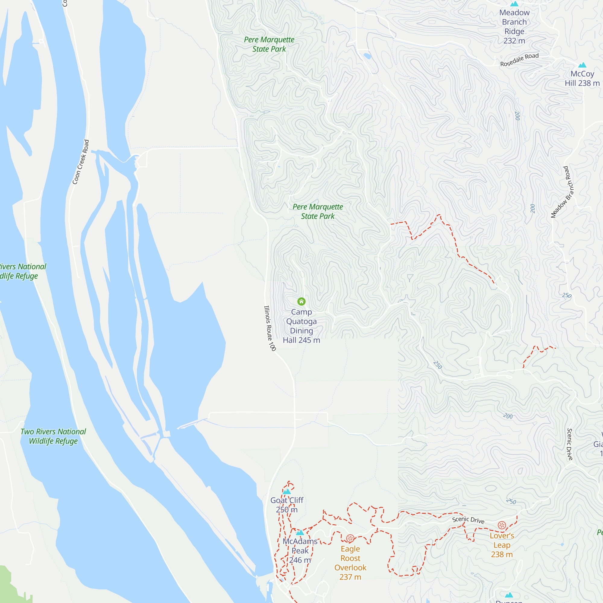 Camp Quatoga Dining Hall map