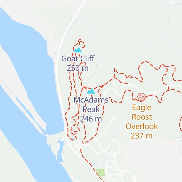 Map of McAdams Peak