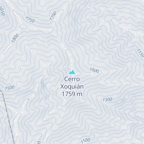 Map of Cerro Xoquián