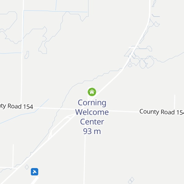 Map of Corning Welcome Center