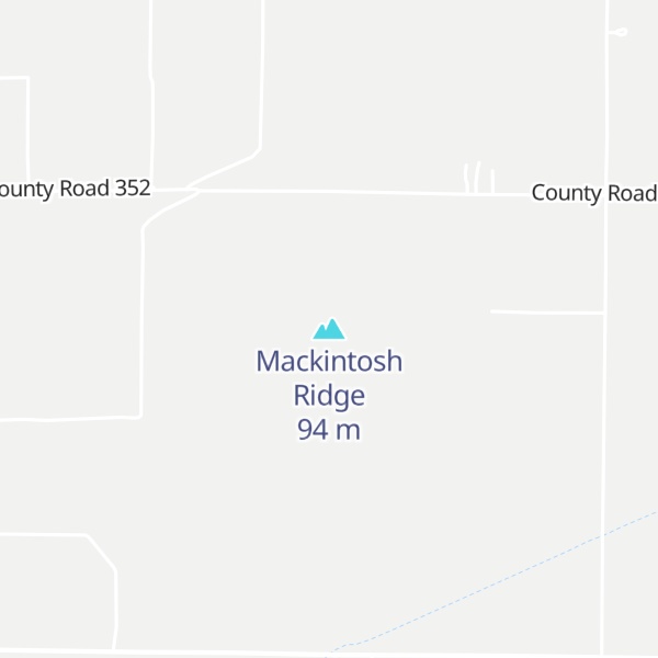 Map of Mackintosh Ridge