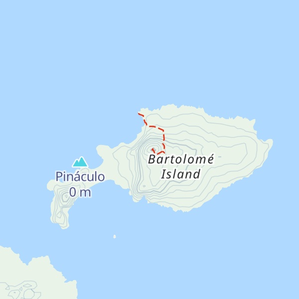 Map of Isla Bartolomé